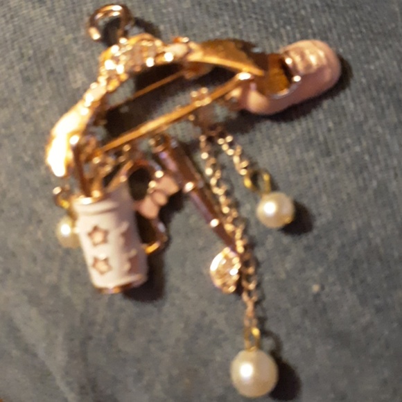 NWOT Golfing Mom Brooch! - Picture 4 of 5
